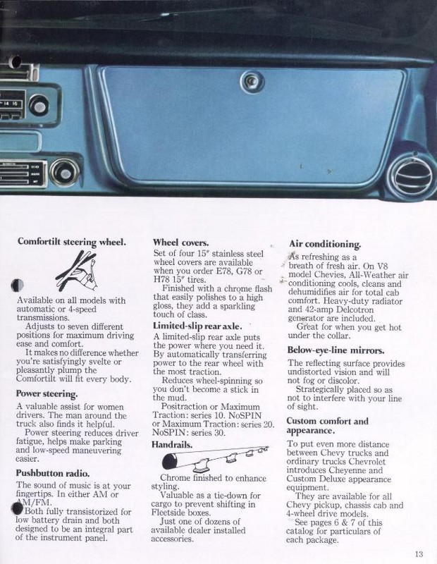 1971 Chevrolet Pickups Brochure Page 4